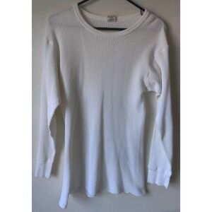 Vintage Northwest Territory Thermal Long Sleeve Men's XL Made In USA White